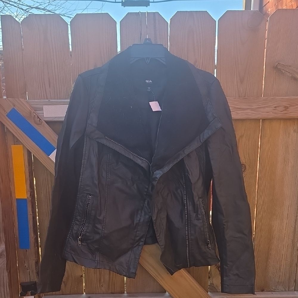 Mossimo Supply Co. Black Faux Leather Jacket